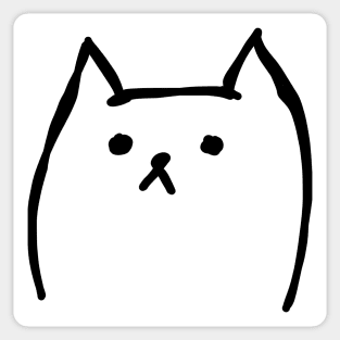 Doubtful cat Sticker